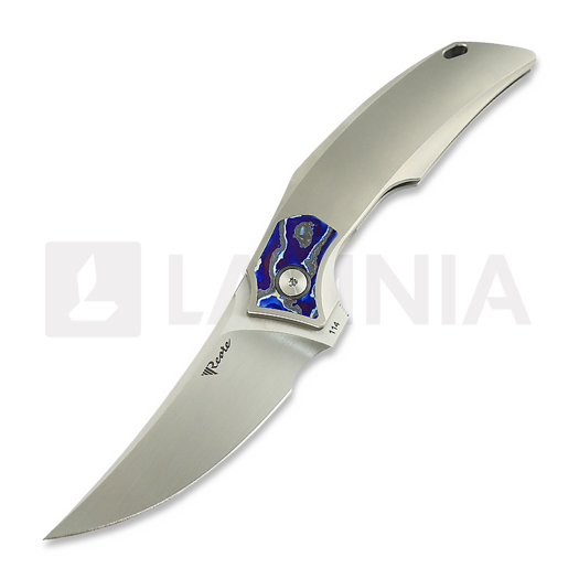Reate Velocity 접이식 나이프, Bead Blast Titanium/Zircuti, Hand Satin