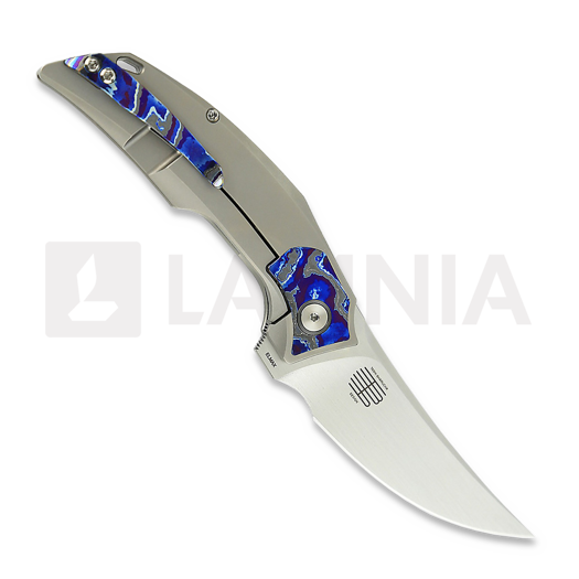 Reate Velocity sulankstomas peilis, Bead Blast Titanium/Zircuti, Hand Satin