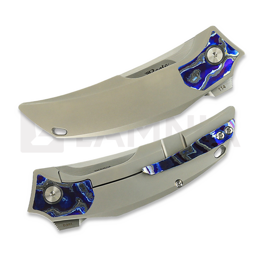 มีดพับ Reate Velocity, Bead Blast Titanium/Zircuti, Hand Satin