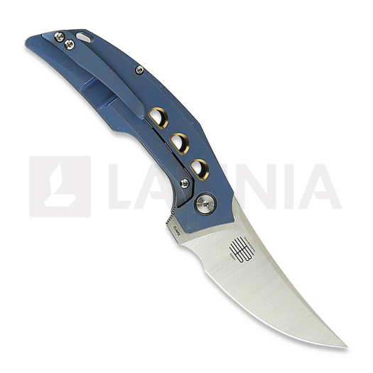 Zavírací nůž Reate Velocity, Blue Titanium/Bronze Holes, Satin