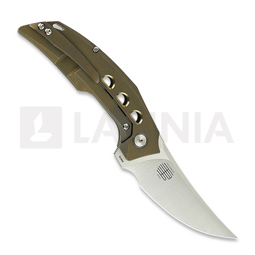 Reate Velocity sulankstomas peilis, Bronze Titanium, Satin