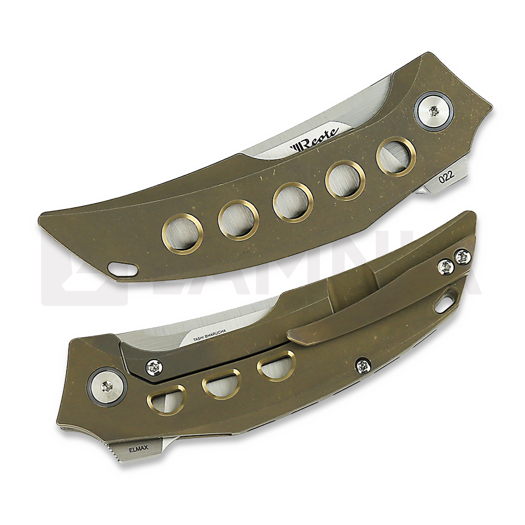 Zavírací nůž Reate Velocity, Bronze Titanium, Satin