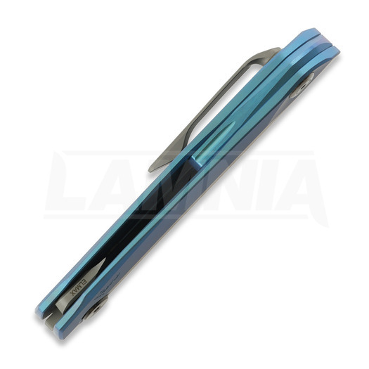 Nóż składany Reate VK-ANUB Blue Titanium, Dark Bead Blast