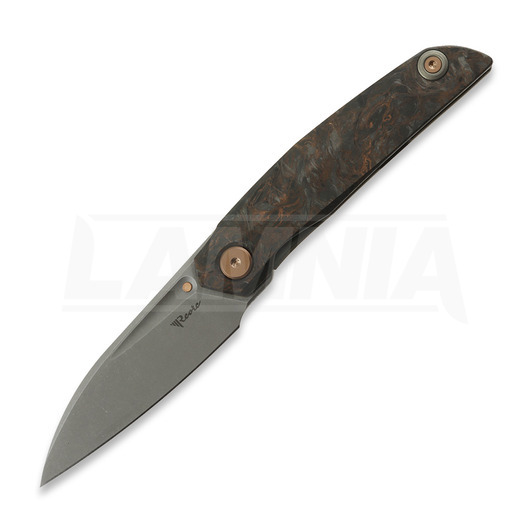 Reate VK-ANUB Copper Dark Matter Carbon Fiber 접이식 나이프, Darkwashed