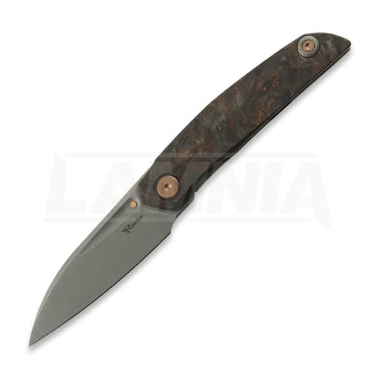 Reate VK-ANUB Copper Dark Matter Carbon Fiber 접이식 나이프, Darkwashed