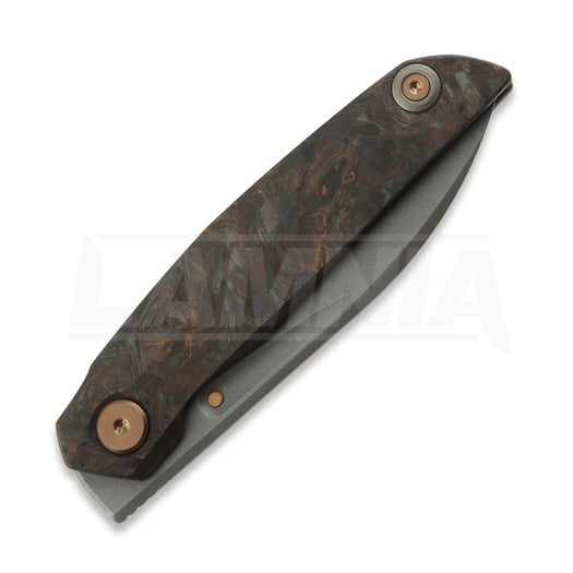 Reate VK-ANUB Copper Dark Matter Carbon Fiber sulankstomas peilis, Darkwashed
