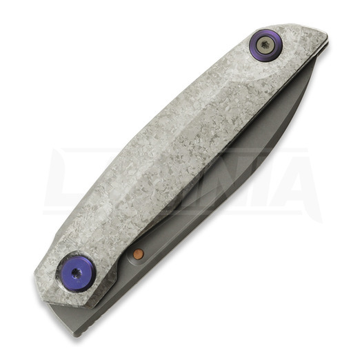 Reate VK-ANUB Crystalized Titanium sulankstomas peilis, Darkwashed