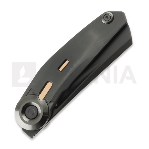 Reate VK-CLU foldekniv, Black DLC Titanium, Frosted Satin Black DLC