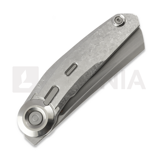 Reate VK-CLU foldekniv, Gray Crystalized Titanium, Hand Rubbed