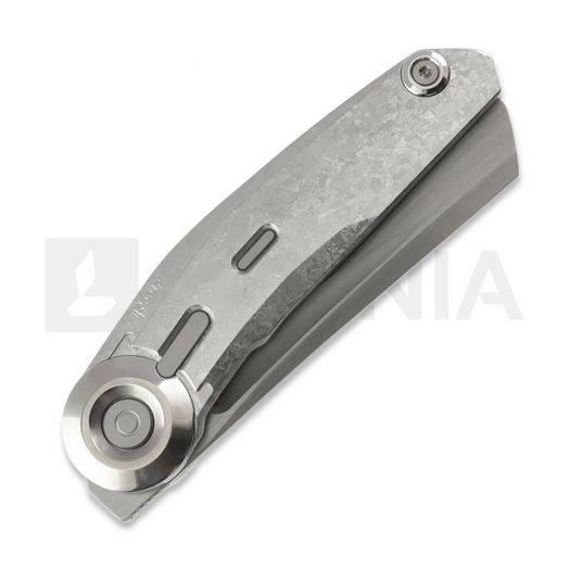 Briceag Reate VK-CLU, Gray Crystalized Titanium, Hand Rubbed