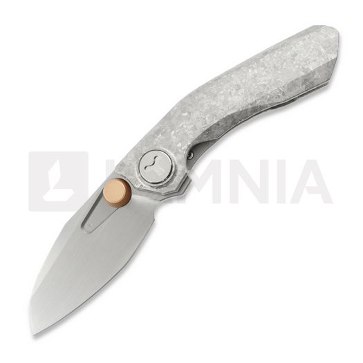 Coltello pieghevole Reate VK-FROK, Crystallized Titanium, Hand Rubbed