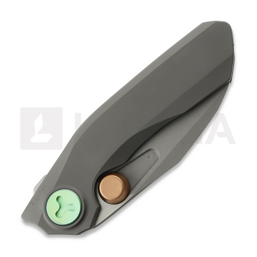Couteau pliant Reate VK-FROK, Dark Bead Blast Titanium, Dark Frosted Satin