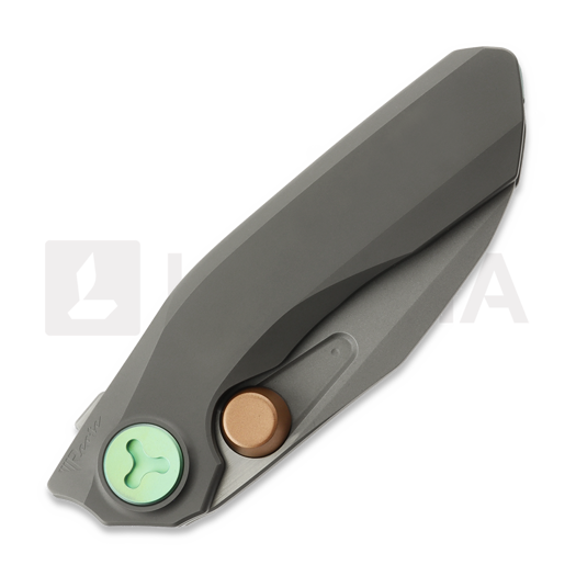 Couteau pliant Reate VK-FROK, Dark Bead Blast Titanium, Dark Frosted Satin