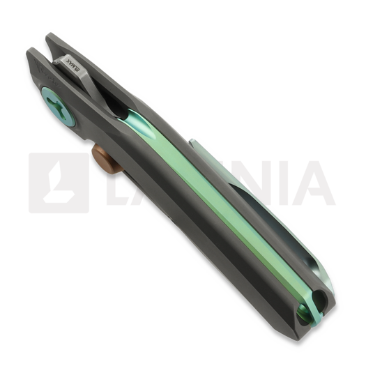Couteau pliant Reate VK-FROK, Dark Bead Blast Titanium, Dark Frosted Satin
