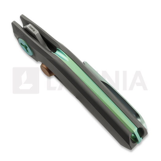 Couteau pliant Reate VK-FROK, Dark Bead Blast Titanium, Dark Frosted Satin