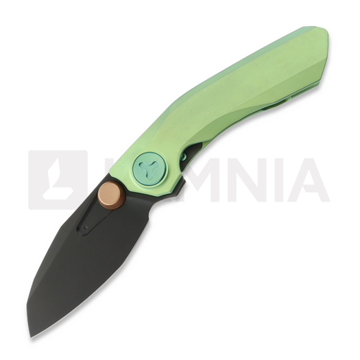 Складной нож Reate VK-FROK, Green Titanium, Black DLC