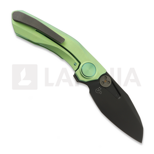 Reate VK-FROK k&auml;&auml;nt&ouml;veitsi, Green Titanium, Black DLC