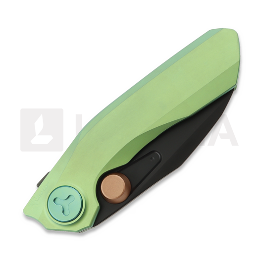 Reate VK-FROK k&auml;&auml;nt&ouml;veitsi, Green Titanium, Black DLC