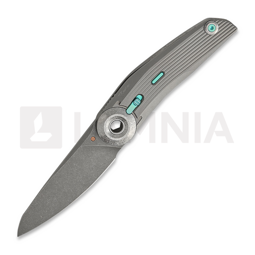 Складной нож Reate VK-TRON Bead Blast & Crystalized Ti with Grooves, Darkwashed