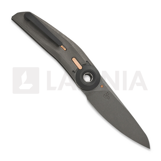 Couteau pliant Reate VK-TRON Darkwashed Titanium & Zirconium