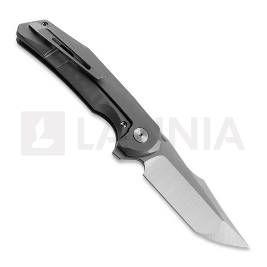 Reate ZORO sulankstomas peilis, Bead Blast Titanium, Satin