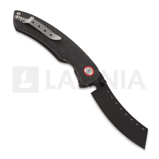 Zav&iacute;rac&iacute; nůž Red Horse Knife Works Hell Razor P Marbled Carbon Fiber, BLK Stonewash