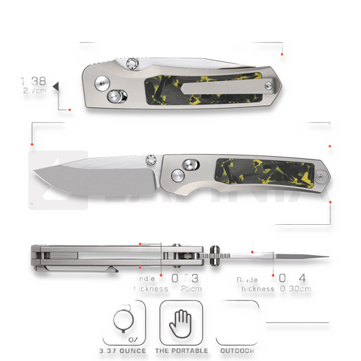 Coltello pieghevole Remette AURA-Y