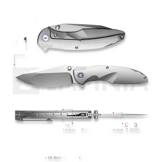 Remette Cool Whale RTCL-T1 sulankstomas peilis