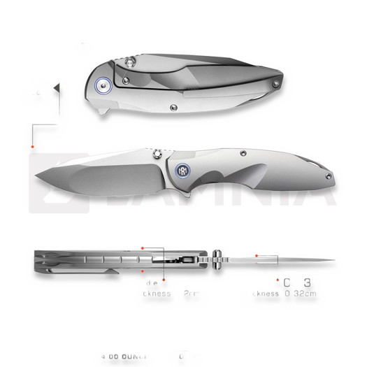 Nóż składany Remette Cool Whale RTCL-T1