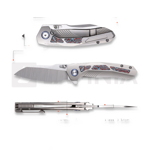 มีดพับ Remette Kestrel RTPO-B