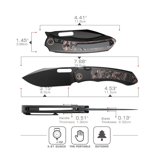 Skladací nôž Remette Orca Knife ORCATB