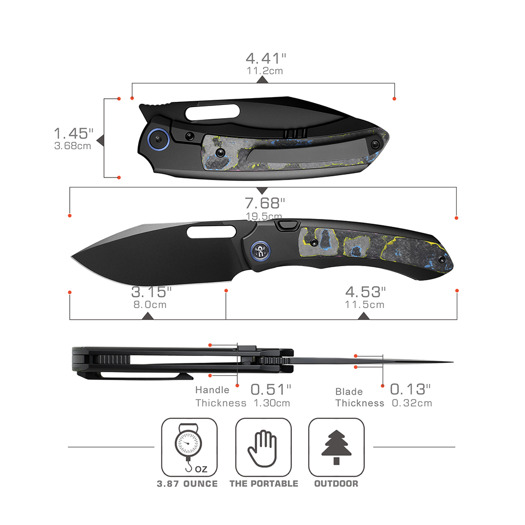 มีดพับ Remette Orca Knife ORCAURD