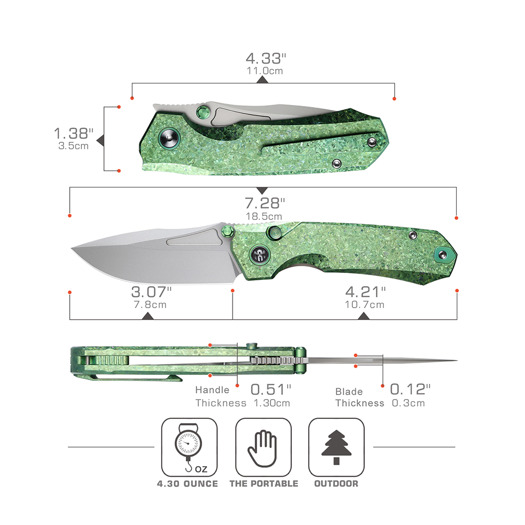 Remette Rhino RNTB4 סכין מתקפלת