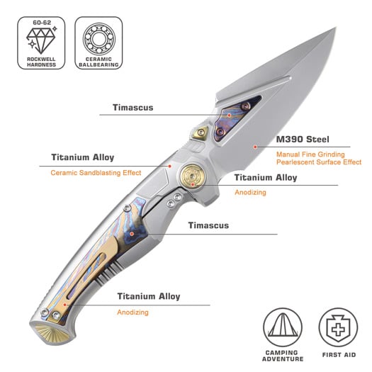 Coltello pieghevole Remette Scepter SCPT-A