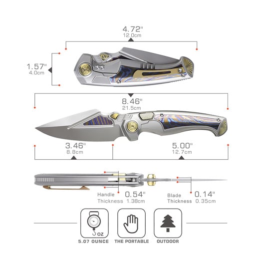 Coltello pieghevole Remette Scepter SCPT-A