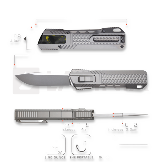 Remette Sharp Leopard ZL301A סכין מתקפלת