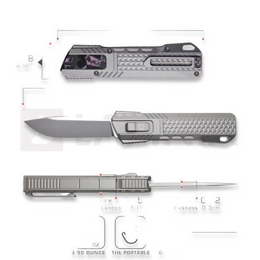 Remette Sharp Leopard ZL301B סכין מתקפלת