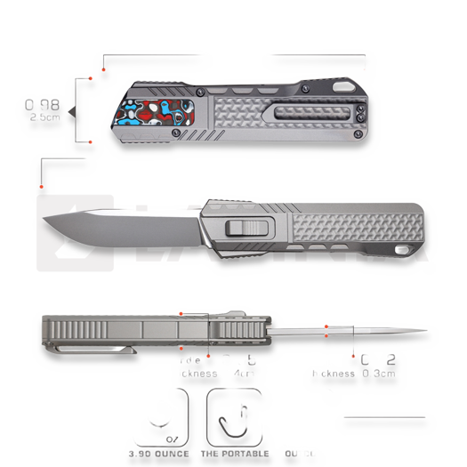 Remette Sharp Leopard ZL301C סכין מתקפלת