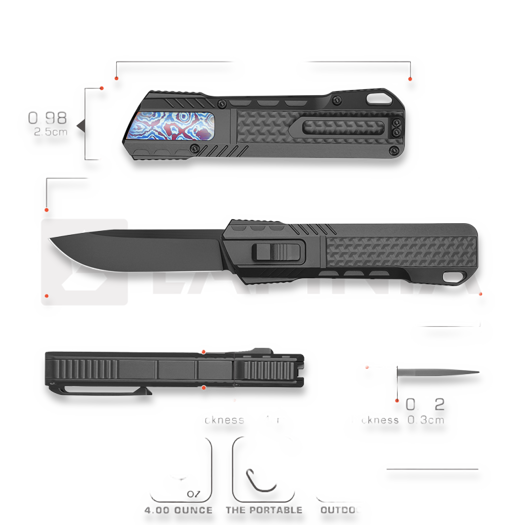 Remette Sharp Leopard ZL301D סכין מתקפלת