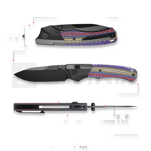 Remette WD107-TNC sulankstomas peilis