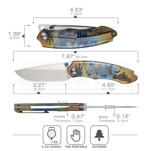 N&oacute;ż składany Remette Wild Species WD108 Haloween Edition