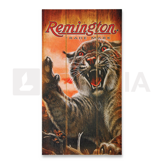Remington Bobcat Wood Sign