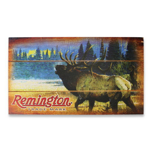 Remington Bugling Elk Wood Sign