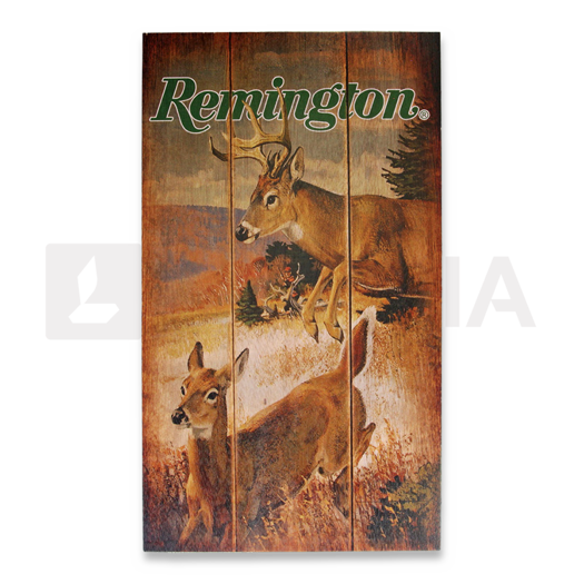 Remington Flying Targets Deer Wood Sign