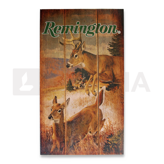 Remington Flying Targets Deer Wood Sign