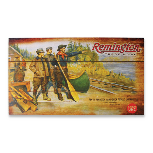 Remington UMC Canoe Wood Sign