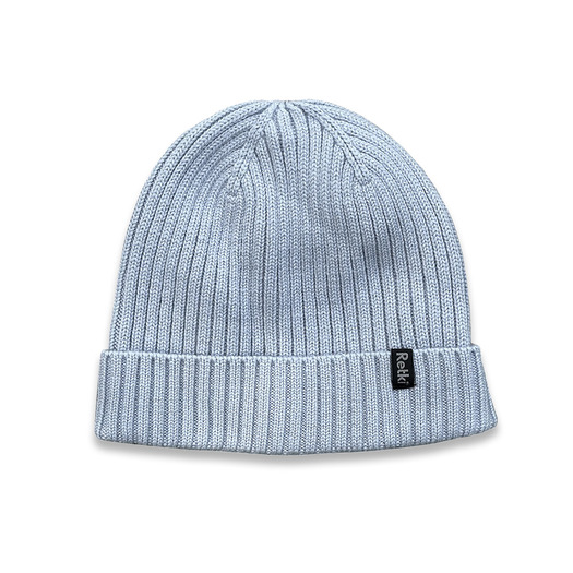 Retki 100% Merino rib one size beanie, grey