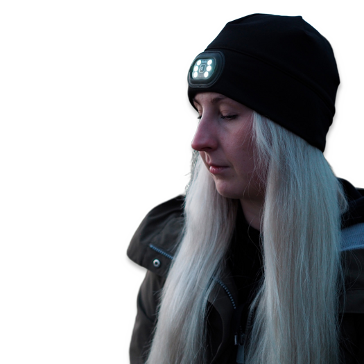 Retki Active SMD Led כובע גרב, black