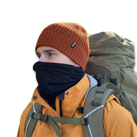 Retki Neck Warmer, merino, one size, black