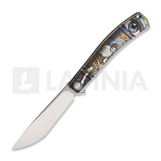 Rike Knife Frame Lock Engraved M390 sulankstomas peilis